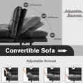 thumbnail image 7 of Miekor Futon Sofa Bed - Sleeper Convertible Futon Couch, Memory Foam Couch Convertible Loveseat for Living Room W2US905, 7 of 7
