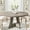 Gray, variant on Tribesigns Round Dining Table for 4, Grey Kitchen Table 47 Inch Farmhouse Wood Kitchen Dinning Table for Kitchen Living Room