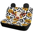 thumbnail image 2 of Pzuqiu Cow Sunflower Pattern Full Set Car Seat Covers, Interior Decor Breathable Fit for Cars, 2 of 10