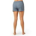 thumbnail image 3 of Free Country Women's Woven Stretch Swim Short Cloud Grey/White Small, 3 of 3