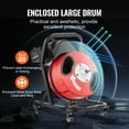 thumbnail image 4 of VEVOR Drain Cleaner Machine 50FT x 1/2 Inch Manual Feed Snake Auger with Wheels, 4 of 9