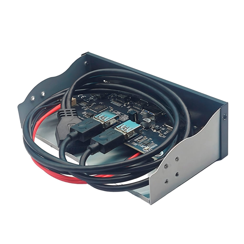 WINDLAND Industrial 5.25Inch USB3.2 Gen1 Front Panel HUB 5Gbps 19PIn to USB A Port Type C And Auditory Port and Card Reader