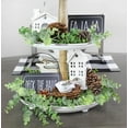 thumbnail image 4 of AuldHome Design Rustic White Tiered Stand (3-Tier Tray, White Distressed Enamel); Decorative Metal Cupcake Tray Tower in Farmhouse Vintage Enamelware, 4 of 6
