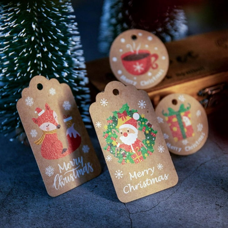 Christmas Hanging Kraft Tags With String Attachment 150 Bundle Twine For  Wooden Star Christmas Decorations From Munij, $9.88