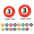thumbnail image 4 of Hyasfey 16 Pcs Mini Billiard Balls Set 32MM/38MM Resin Children Pool Balls Set Pool Table Accessories for Game Rooms Bars, 4 of 6