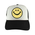 thumbnail image 1 of Gravity Threads Smile Adjustable Trucker Hat - Black/White, 1 of 2