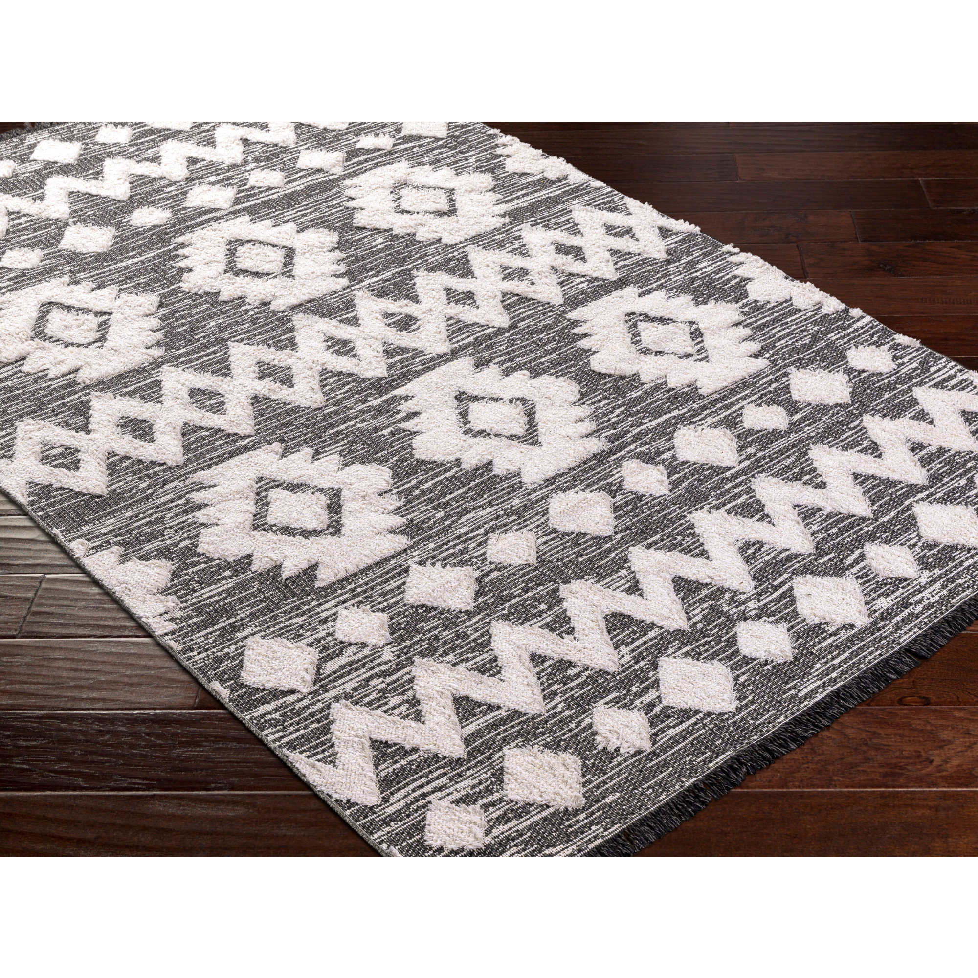 Artistic Weavers  Charcoal 2' x 4' Global Rectangle Area Rug