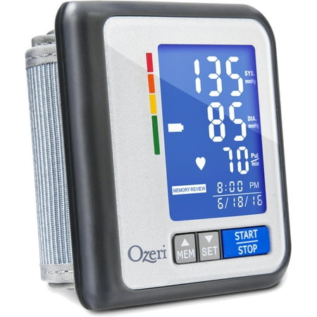 Ozeri CardioTech Travel Series BP6T Rechargeable Blood Pressure Monitor with Hypertension