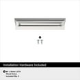 thumbnail image 4 of Amerock Streamline Tab 3 inch (76mm) Length Polished Chrome Cabinet Finger Edge Pull, 25 Pack, 4 of 4
