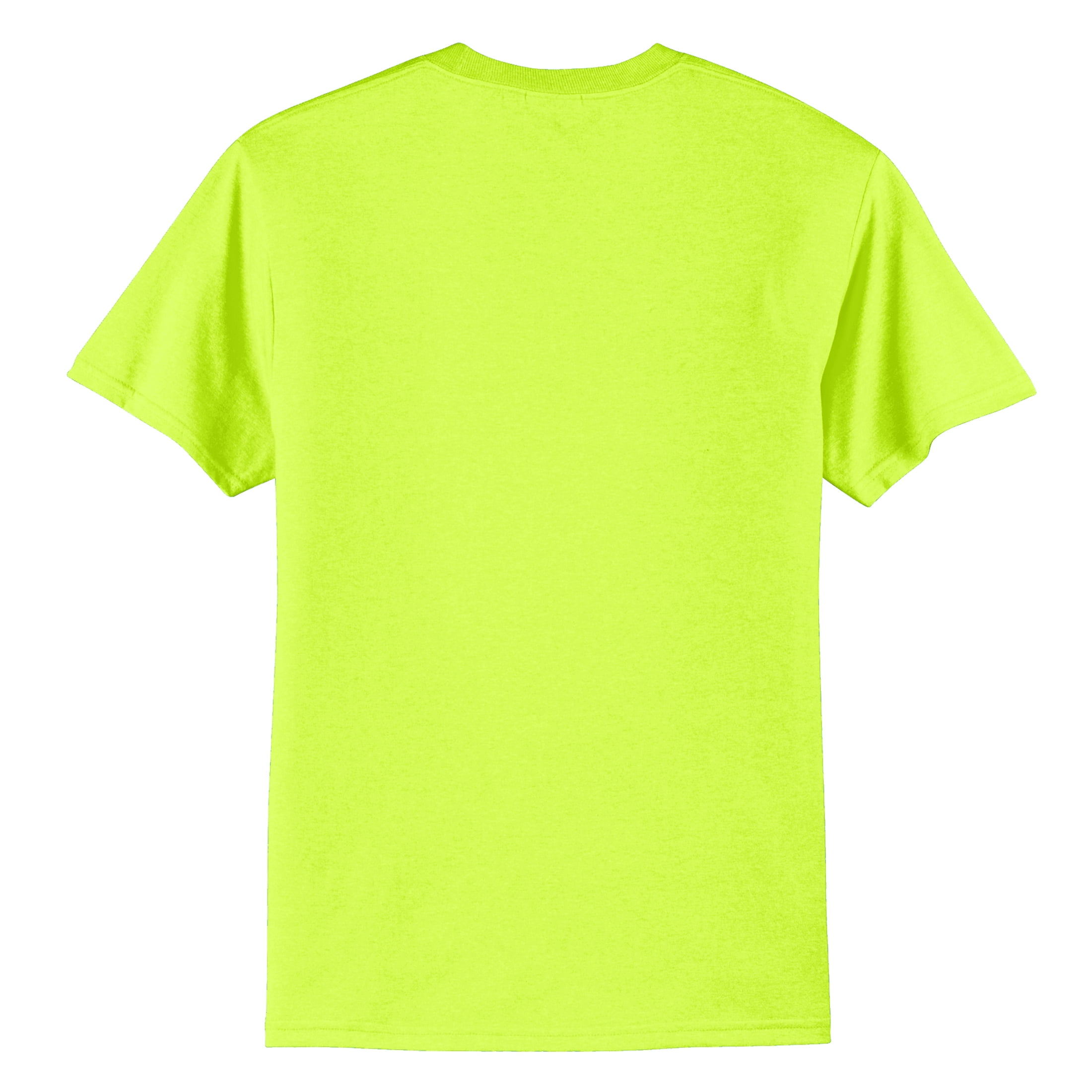 Mens Core Blend Cotton/Polyester Tee Shirt Safety Green XL