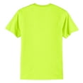 thumbnail image 6 of Mens Core Blend Cotton/Polyester Tee Shirt Safety Green XL, 6 of 6