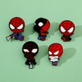 thumbnail image 5 of 5pcs Cute Spiderman Enamel Pins - Collectible Badge Set for Jackets, Bags & Gifts, 5 of 5