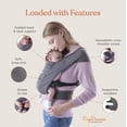 thumbnail image 4 of Portabebés Wrap Ergobaby Embrace Cozy para recién nacidos, color verde jade, 4 of 7