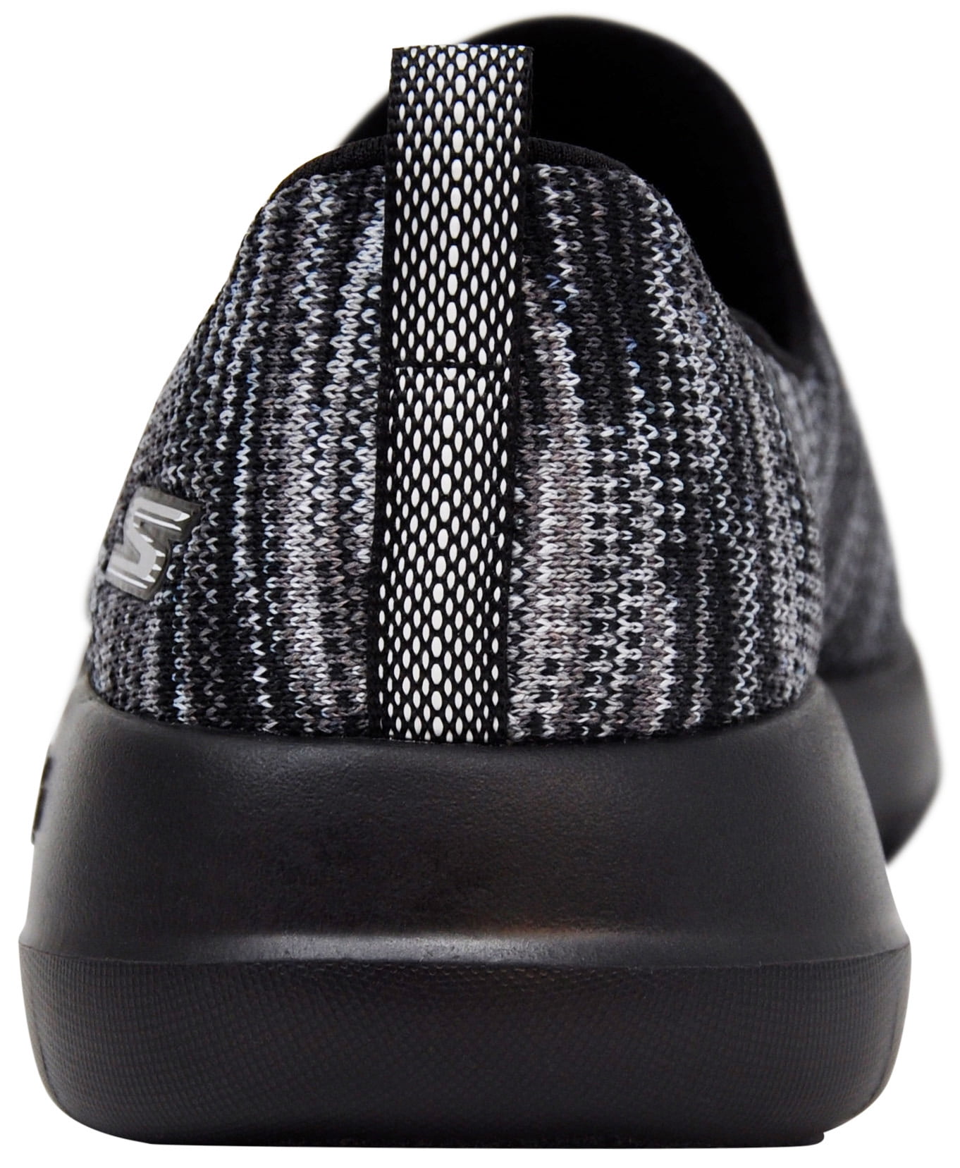 skechers womens gowalk joy predict suede trainers black black