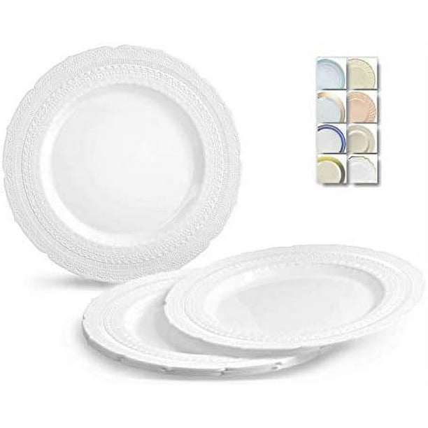 " OCCASIONS " 40 Plates Pack, Extra Heavyweight Wedding Party Disposable Plastic Plates (11