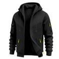 thumbnail image 4 of Chiccall Fleece Sweatsuits for Men 2 Piece Hoodie Men's Jogging Tracksuit Set Casual Workout Full Zip Suit Set, 4 of 8