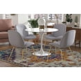 thumbnail image 3 of Inmod Mid-Century Modern Petrichor Dining Chair, Set of 2, Charcoal, 3 of 3