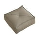 thumbnail image 5 of Cojín para asiento en el suelo, cojín cuadrado de piel sintética para meditación, cojín para patio al aire libre, para lectura en el hogar, interior y gris oscuro, 5 of 8