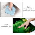 thumbnail image 4 of Saint Patrick's Day Canvas Picnic Mat Waterproof Sandproof Beach Blanket Portable Outdoor Rug 72" x 59" Foldable with Carry Strap for Camping Hiking Travel Grass Green Stripes, 4 of 6