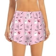 thumbnail image 3 of Uemuo Bat And Pumpkin Pattern Women's Athletic Shorts High Waisted Running Shorts with Liner Pockets Gym Elastic Workout Shorts-Small, 3 of 9
