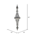 thumbnail image 2 of Vickerman M183807 41 in. Silver Shiny Finial Ornament, 2 of 2
