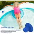 thumbnail image 4 of SHAR 4 Pack Swimming Pool Wall Plug Replacement Parts (Blue) - Above Ground Pool Filter Pump Filter Hole Plug, 4 of 5