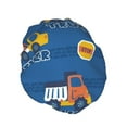 thumbnail image 2 of Disketp Construction Vehicles Shower Caps,Reusable Shower Cap For Women, Double Layer Waterproof Hair Cap, Large Size For All Hair Lengths,For Girls Spa Home Salon Use, 2 of 9