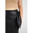thumbnail image 4 of Falda midi efecto piel Roman Fashion Negro Talla 40, 4 of 6