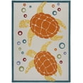 thumbnail image 2 of Nourison Aloha Indoor/Outdoor Teal Multi 7'10" x 10'6" Area Rug (8x11), 2 of 9