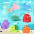 LotFancy 8Pcs Bath Toys for Toddler Infant, No Hole Mold Free Sea