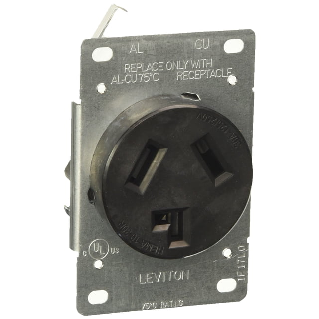 Toma eléctrica Leviton 30 amperios 125/250 V NEMA 10-30R