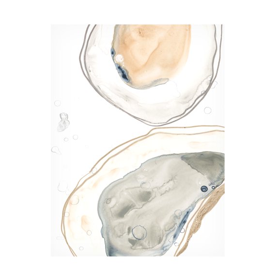 June Erica Vess 'Ocean Oysters I' Canvas Art