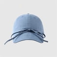 thumbnail image 2 of MEICHEN New Bow Baseball Cap for Women's Summer Outdoor Soft Top Casual and Versatile Enhancing Small Sun Baseball Cap, 2 of 5