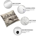 thumbnail image 4 of JRXY  Throw Pillow Cover Cow Rustic Farm Animal Village Landscape House Countryside Nature Rectangular Throw Pillow Covers for Couch Sofa Home Decor  2 pcs White, 4 of 6