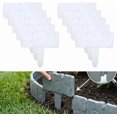 thumbnail image 1 of Imitation Stone Garden Fence, DIY Faux Stone Landscape Edging Border for Landscaping, Plastic Retaining Garden Fence, Interlocking No-Dig Decorative Lawn Edging, 1 of 7
