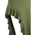 thumbnail image 4 of Doublju Women's Flowy Ruffle Asymmetrical Maxi Skirt (Plus Size Available), 4 of 4