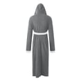 thumbnail image 4 of Ccpelsie Men's Soft Spa Full Lenght Bathrobe,Comfy Full Length Warm Nightdress(Light Gray,XL), 4 of 5
