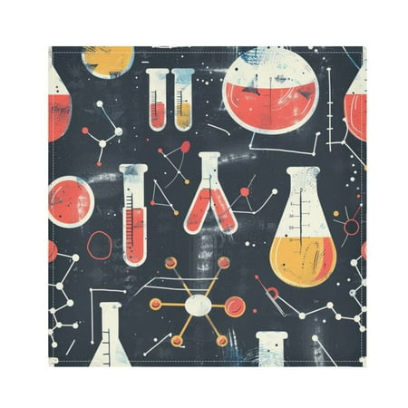 

JSTEL Science Instruments Cloth Napkins Set of 6 20x20 Inch Washable and Reusable Napkin for Decoupage Dinner Party Everyday Use