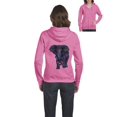 thumbnail image 1 of Womens Elephant Full-Zip Hooded Sweatshirt, 1 of 5
