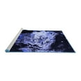 thumbnail image 2 of Ahgly Company Machine Washable Indoor Rectangle Oriental Blue Industrial Area Rugs, 8' x 10', 2 of 4