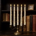 thumbnail image 6 of Flameless Taper Candles with Remote and String Lights, Taper Candles Battery Operated, for Home Holiday Decor 6 Pcs White, 6 of 6