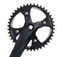 thumbnail image 3 of Black Mountain Bike Crank 104 BCD Accesorios Set Aleación de aluminio para bicicleta BMX Bielas 42T kusrkot Brazo de manivela de bicicleta plegable, 3 of 8