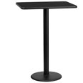 thumbnail image 1 of Bowery Hill 24" x 30" Table de Bar en Noir, 1 of 2