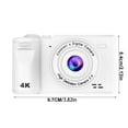 thumbnail image 2 of SCNOR HD 1080p Digital Video Cameras,8x Zoom,40MP,Portable Camera,2.4 inch LCD Screen,WhiteC, 2 of 8