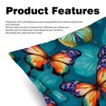 thumbnail image 2 of Butterfly Velvet Bed Pillow Set with Unique Patterns in Sizes 16x16, 18x18, and 20x20 Inches - Includes 2 Chair Pillow Covers,Bed Pillow for Any Occasion, 2 of 6