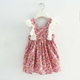 thumbnail image 2 of Odeerbi 2025 Summer Baby Girls' Sleeveless Lace Suspender Dress Floral Children's Clothing, 2 of 9