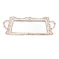 thumbnail image 2 of simhoa Mirrored Vanity Tray White for Dresser Perfume Desk Cosmetic Jewelry Organizer, 2 of 6