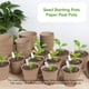 thumbnail image 2 of Macetas Redondas para Vivero de Plantas con Orificios de Drenaje, Bandejas de de Semillas Pequeñas una Granel, Contenedores Biodegradables para Brotes de Jardín-L, 2 of 5