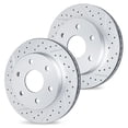 thumbnail image 1 of R1 Concepts Front Brake Rotor Kit |Brake Rotors| Brake Disc |Drilled and Slotted|fits 1986-1995 Toyota 4Runner, Pickup, 1 of 4