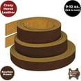 thumbnail image 5 of ELW 9-10 oz. 3.5-4mm Crazy Horse Full Grain Cowhide Genuine Leather Strap for Crafts  Size: 12"x70" 30.4x178cm  Blank Belts, DIY, Tooling, Jewelry, Wrapping, Straps, Heavy Duty  Bourbon Brown, 5 of 8
